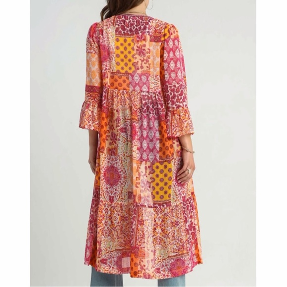 Tie Front Kimono - Picture 2 of 7